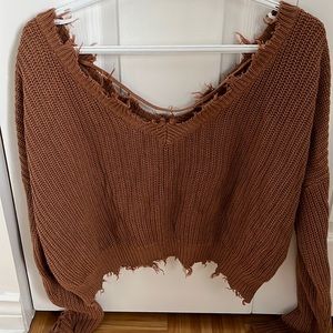 Chandail manche longue en laine.